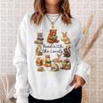 Reading Book Lover Bookish Camping Read With The Locals Sweatshirt Gifts for Her