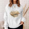 Reading Books Reader Nerd Librarian Teacher Literature Women Premium Tri-Blend Sweatshirt Gifts for Her