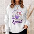 Reading Is My Favorite Sport Saying Quote Book Lovers Sweatshirt Gifts for Her