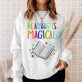 Reading Is Magical I Love To Read Book Lovers Teacher Sweatshirt Gifts for Her