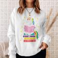 Reading Unicorn Cute Book Lover Bookworm Women Girls Sweatshirt Gifts for Her