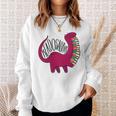 Readosaurus Reading Dinosaur Book Lover Library Studying Sweatshirt Gifts for Her