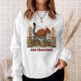 San Francisco Cat Tshirt Golden Gates Bridge Reading Books Sweatshirt Gifts for Her San Francisco Cat Tshirt Golden Gates Bridge Reading Books Sweatshirt Gifts for Her