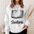 Santeria Bruja Book Sweatshirt Gifts for Her Santeria Bruja Book Sweatshirt Gifts for Her