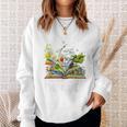 Save Earth It´s Only Planet With Books Reader Earth Day Sweatshirt Gifts for Her