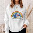 Shark Reading Is Jawsome Book Rainbow Kid Boys Toddler Sweatshirt Gifts for Her