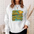 Softball Just A Girl Comic Book Style Graphic For Teens Premium Tri-Blend Sweatshirt Gifts for Her Softball Just A Girl Comic Book Style Graphic For Teens Premium Tri-Blend Sweatshirt Gifts for Her