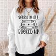 Sorry I'm All Booked Up Book Lover Sweatshirt Gifts for Her