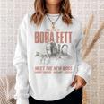 Star Wars The Book Of Boba Fett Meet The New Boss Sketch Sweatshirt Gifts for Her Star Wars The Book Of Boba Fett Meet The New Boss Sketch Sweatshirt Gifts for Her
