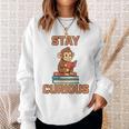 Stay Curious Monkey Reading Kids Book Lover Jungle Animal Sweatshirt Gifts for Her Stay Curious Monkey Reading Kids Book Lover Jungle Animal Sweatshirt Gifts for Her