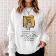 Teacher Book I Will Not Yell In Class Teacher Teaching Men Women Sweatshirt Gifts for Her Teacher Book I Will Not Yell In Class Teacher Teaching Men Women Sweatshirt Gifts for Her