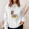 That's What I Do I Pet Cats I Read Books And I Forget Things Sweatshirt Gifts for Her