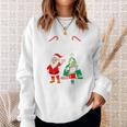 Tis The Season To Read Christmas Reindeer Book Reading Fan Sweatshirt Gifts for Her