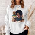 History Month Afro Women Girls Book Lover Librarian Premium Tri-Blend Sweatshirt Gifts for Her