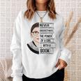 Never Underestimate The Power Of a Girl With a Book Reading Sweatshirt Gifts for Her