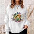 Unearth A Story Summer Reading 2026 Flower Butterfly Book Premium Tri-Blend Sweatshirt Gifts for Her Unearth A Story Summer Reading 2026 Flower Butterfly Book Premium Tri-Blend Sweatshirt Gifts for Her