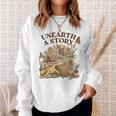 Unearth A Story Summer Reading 2026 Flower Butterfly Book Sweatshirt Gifts for Her