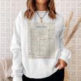 Vintage Library Due Date Card For Book Lovers Librarians Sweatshirt Gifts for Her