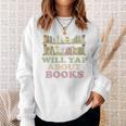 Will Yap About Books Reader Book Nerd Book Reading Lover Premium Tri-Blend Sweatshirt Gifts for Her Will Yap About Books Reader Book Nerd Book Reading Lover Premium Tri-Blend Sweatshirt Gifts for Her