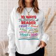 Women's Book Lover 10 Ways To Become a Reader Quote Sweatshirt Gifts for Her Women's Book Lover 10 Ways To Become a Reader Quote Sweatshirt Gifts for Her