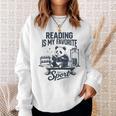 Women's Book Lover Bookish Panda Reading Is My Favorite Sport Sweatshirt Gifts for Her Women's Book Lover Bookish Panda Reading Is My Favorite Sport Sweatshirt Gifts for Her