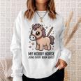 Women's My Hobby Horse Joins Every Book Quest Reading Lover Sweatshirt Gifts for Her Women's My Hobby Horse Joins Every Book Quest Reading Lover Sweatshirt Gifts for Her