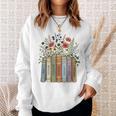 Women's Juneteenth 1865 Freedom Books Botanical Wildflower Graphic Sweatshirt Gifts for Her