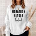 Women's Marathon Reader Book Reader Sweatshirt Gifts for Her Women's Marathon Reader Book Reader Sweatshirt Gifts for Her