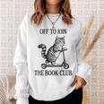 Women's Off To Join The Book Club Reading Bookworm Sweatshirt Gifts for Her Women's Off To Join The Book Club Reading Bookworm Sweatshirt Gifts for Her
