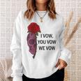 Women's Smutty Book ShirtI Vow You Vow We Vow Merch Dark Romance Sweatshirt Gifts for Her