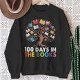 100 Days In The Books Reading Teachers Librarians School Sweatshirt Gifts for Old Women