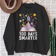 100th Day Of School 100 Days Smarter Books Space Astronaut Sweatshirt Gifts for Old Women 100th Day Of School 100 Days Smarter Books Space Astronaut Sweatshirt Gifts for Old Women