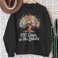 100th Day Of School Books Tree Reading Sweatshirt Gifts for Old Women