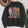 100th Day Of School Teacher Floral 100 Days In The Books Sweatshirt Gifts for Old Women