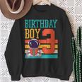 3 Year Old Birthday Boy Book Worm Reading Birthday Party Sweatshirt Gifts for Old Women