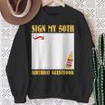 50th Birthday SIGN MY 50TH BIRTHDAY GUESTBOOK 50 Years Sweatshirt Gifts for Old Women 50th Birthday SIGN MY 50TH BIRTHDAY GUESTBOOK 50 Years Sweatshirt Gifts for Old Women
