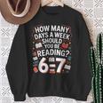 67 For Reading With Books Sweatshirt Gifts for Old Women