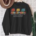 Abibliophobia Definition Bookworm Book Reader Reading Geek Sweatshirt Gifts for Old Women Abibliophobia Definition Bookworm Book Reader Reading Geek Sweatshirt Gifts for Old Women