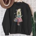 Alice In Wonderland Magical Garden Vintage Book Sweatshirt Gifts for Old Women