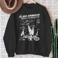 Alien Abduction UFO Lovers Comic Book Style Shirt Sweatshirt Gifts for Old Women
