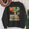 Animal Print For Boys Girls Kids Wild About Reading Books Sweatshirt Gifts for Old Women