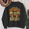 Animal Print Clothes Wild About Reading Bruh Kids Book Lover Sweatshirt Gifts for Old Women
