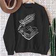 Antique Book With Feather Pen Sweatshirt Gifts for Old Women