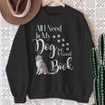 Australian Shepherd Dog Book Reading Love Mini Aussie Men Women Kids Sweatshirt Gifts for Old Women