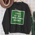Author This Is My Writing Tee Novelist Story Book Writer Sweatshirt Gifts for Old Women