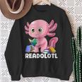 Axolotl Book Reading Bookworm Readolotl Mexican Salamander Sweatshirt Gifts for Old Women Axolotl Book Reading Bookworm Readolotl Mexican Salamander Sweatshirt Gifts for Old Women
