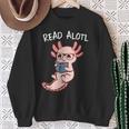 Axolotl Reading a Book Read Alotl Books Axolotl Book Sweatshirt Gifts for Old Women