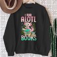 Axolotl Shirts For Girls Book Lover Cute I Read Alotl Books Sweatshirt Gifts for Old Women