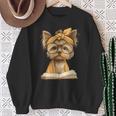 Baby Tiger Open Book Reading Graphic Portrait Round Glasses Sweatshirt Gifts for Old Women