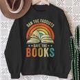 Ban The Fascists Save The Books Book Lover Worm Nerd Sweatshirt Gifts for Old Women